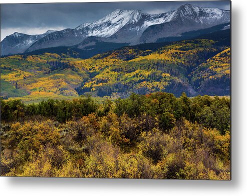 America Metal Print featuring the photograph Autumn Snow Clouds Over West Beckwith by John De Bord