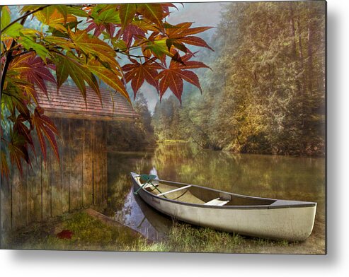 American Metal Print featuring the photograph Autumn Souvenirs by Debra and Dave Vanderlaan