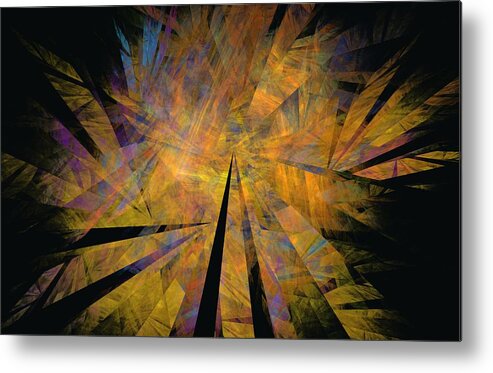 Abstract Expressionism Metal Print featuring the digital art Autumnal by David Lane