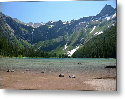 Glacier National Park Metal Print featuring the photograph Avalanche Lake by Cassie Marie Photography