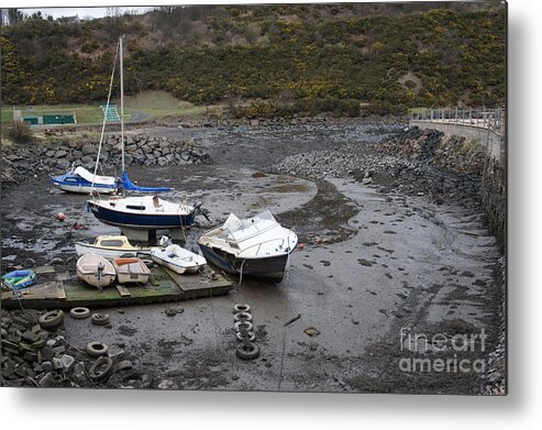 Boats Metal Print featuring the photograph Awaiting a Tide by Elena Perelman