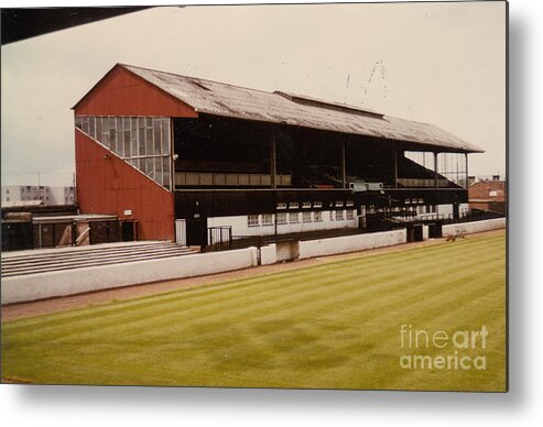  Metal Print featuring the photograph Ayr United - Somerset Park - Main Stand 1 - Leitch -June 1983 by Legendary Football Grounds