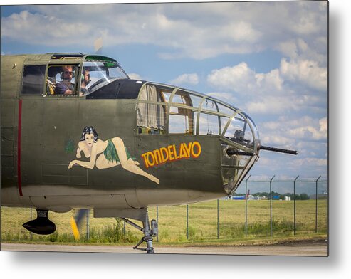 2 Metal Print featuring the photograph B-25 Tondelayo by Jack R Perry