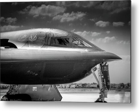 Aircraft Metal Print featuring the photograph B2 Spirit Bomber by Phil And Karen Rispin