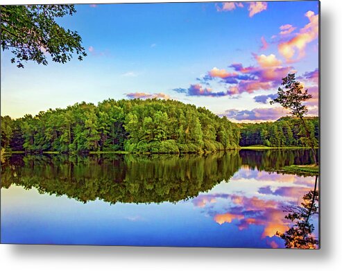 West Virginia Metal Print featuring the photograph Babcock State Park Evening 2 - Paint by Steve Harrington