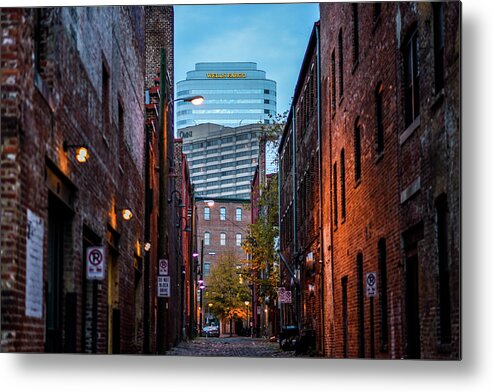 Alley Metal Print featuring the photograph Back Alley View by Doug Ash