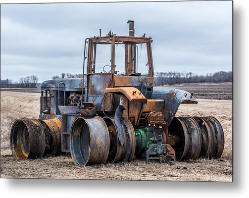 Bad Day On The Farm Metal Print featuring the photograph Bad Day On The Farm by Paul Freidlund