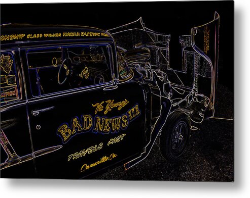 Chevy Metal Print featuring the digital art Bad News Travels Fast by Darrell Foster
