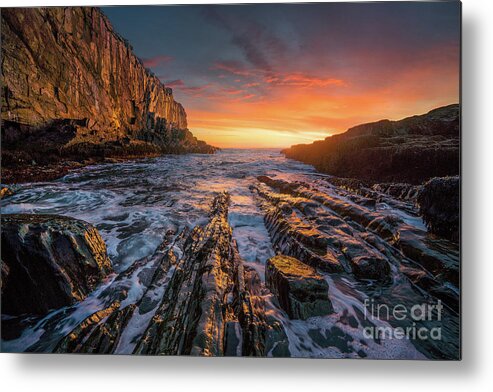 Attraction Metal Print featuring the photograph Bald Head Cliff by Benjamin Williamson