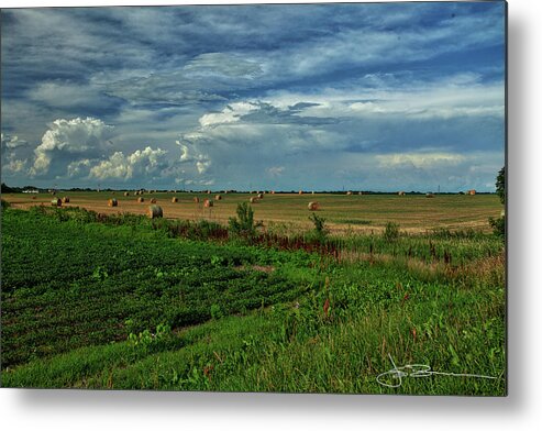 Concepts Metal Print featuring the photograph Baled In Time by Jim Bunstock