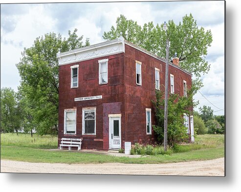 North Dakota Metal Print featuring the photograph Balfour Post Office by Penny Meyers