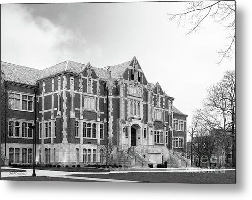 American Metal Print featuring the photograph Ball State University Owsley Hall by University Icons