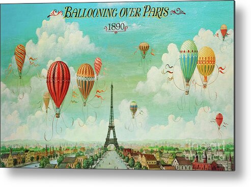 I" Crystal Dome Button Eiffel Tower & Hot Air Balloons ET 04 FREE US SHIPPING 