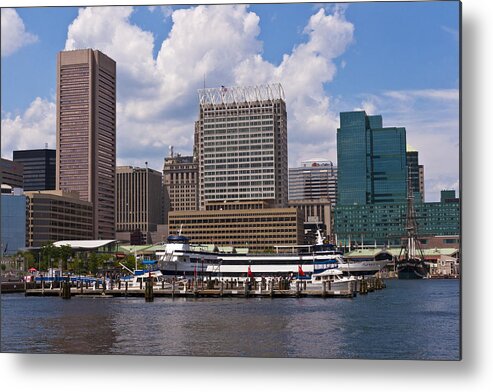 Baltimore Metal Print featuring the photograph Baltimore Skyline by Lou Ford