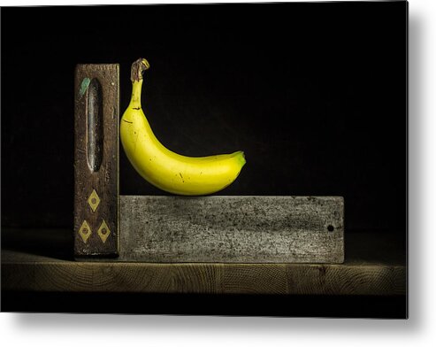 Banana Metal Print featuring the photograph Bananas ain't square by Nigel R Bell