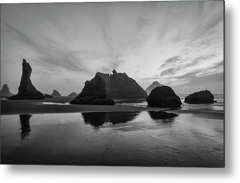 Beaches Metal Print featuring the photograph Bandon Pillars by Steven Clark