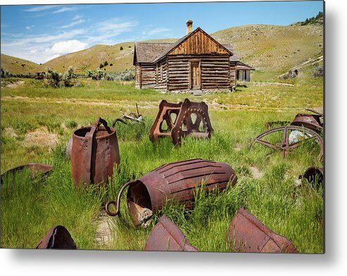Bateson Metal Print featuring the photograph Bannack Remnants by Steven Bateson