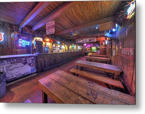 Beer Metal Print featuring the photograph Bar at the Dixie Chicken by David Morefield