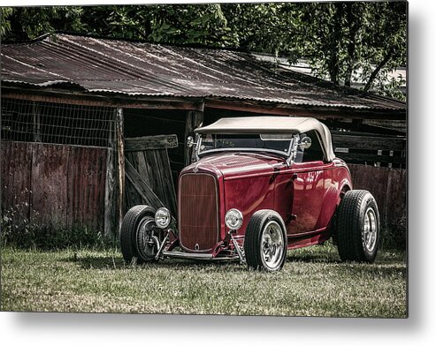 Vintage Metal Print featuring the digital art Barn Find by Douglas Pittman