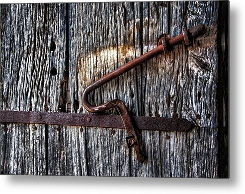  Metal Print featuring the photograph Barn Lock by Patrick Boening