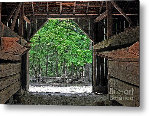 Photograph Metal Print featuring the photograph Barn Perspectives by Lydia Holly