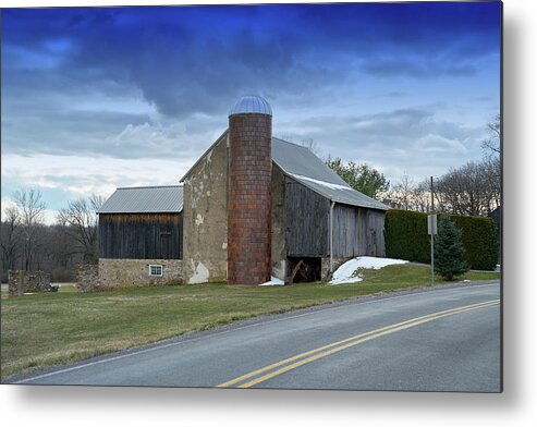 Landscape Metal Print featuring the photograph Barns and Country by Paul Ross