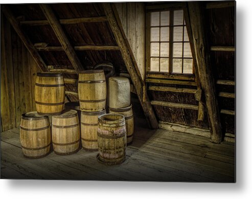 Barrel Metal Print featuring the photograph Barrel Casks by Randall Nyhof