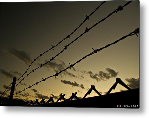 Fence Metal Print featuring the photograph Barrier by Jonathan Ellis Keys