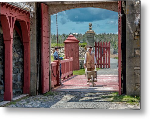 Nova Scotia Metal Print featuring the photograph Base Gate of the 18th century. by Patrick Boening