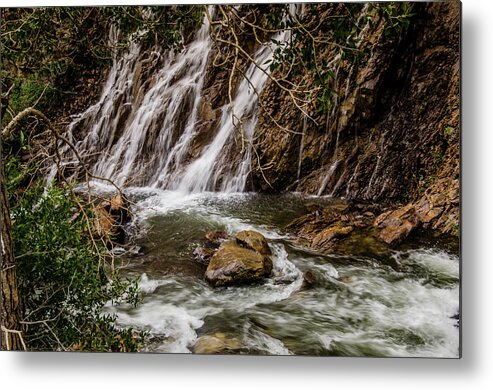 Ogden Waterfall Metal Print featuring the photograph Base of Ogden Waterfall by Synda Whipple