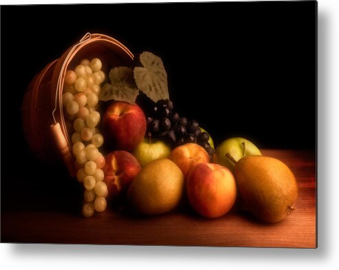 Fruit Metal Print featuring the photograph Basket of Fruit by Tom Mc Nemar