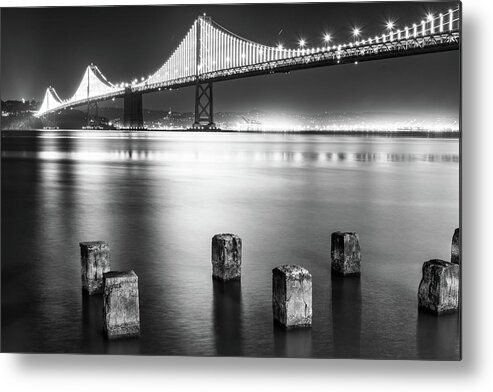 Bay Bridge Metal Print featuring the photograph Bay Bridge 1 by Stephen Holst