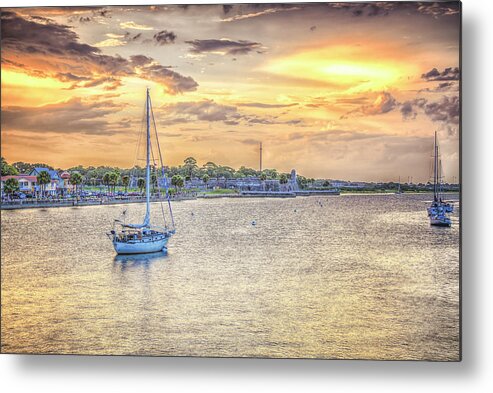 St. Augustine Metal Print featuring the photograph Bayfront Sunset by Joseph Desiderio