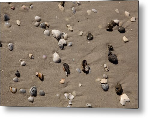 Texture Metal Print featuring the photograph Beach 1121 by Michael Fryd