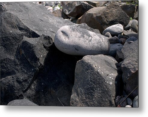 Beach Rocks Metal Print featuring the photograph Beach 4 by Douglas Pike
