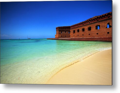 Fort Metal Print featuring the photograph Beach Fort. by Evelyn Garcia