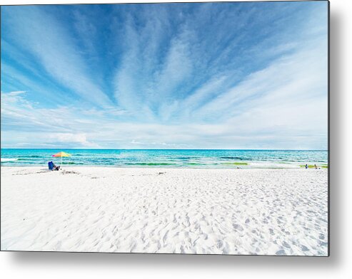White Sand Metal Print featuring the photograph Beach by Metaphor Photo