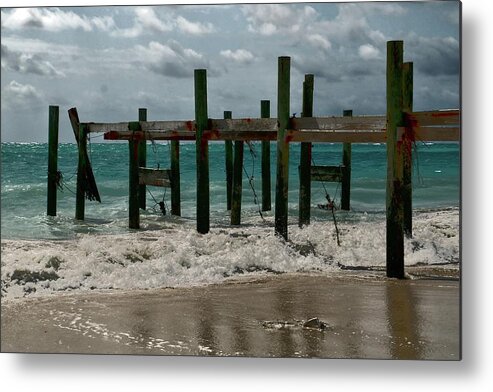 Beach Metal Print featuring the mixed media Beach Life Stories by William Rockwell
