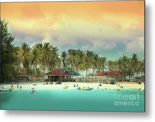 Darawan Island Metal Print featuring the photograph Beach on Darawan Island by Charuhas Images