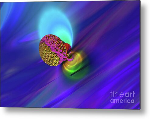 Abstract Metal Print featuring the photograph Beautiful New Life by Elaine Hunter