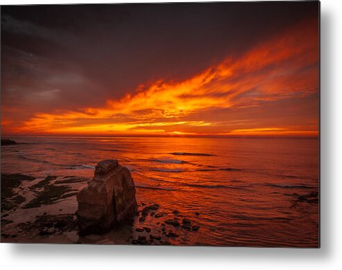 Sunset Metal Print featuring the photograph Beautiful Sunset in San Diego 2010 by TM Schultze