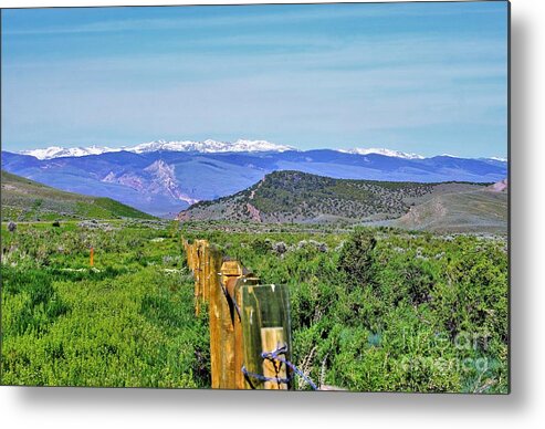 Rural Landscape Metal Print featuring the photograph Beautiful Wyoming by Merle Grenz