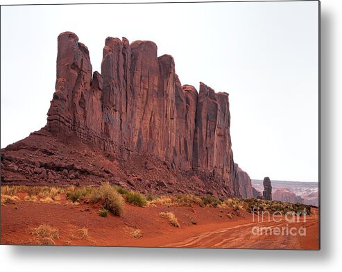 Monument Valley Print Metal Print featuring the photograph Red Trail by Jim Garrison