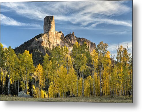 Chimney Rock Metal Print featuring the photograph Before Sunset at Chimney Rock by Denise Bush
