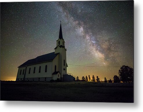 Galactic Center Metal Print featuring the photograph Belleview by Aaron J Groen