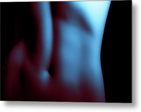 Nude Metal Print featuring the photograph Belly by Kai Oberhauser