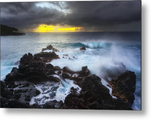 Kehena Metal Print featuring the photograph Between Two Storms by Ryan Manuel