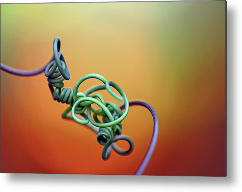 Abstract Metal Print featuring the photograph Bewildering by Debbie Oppermann