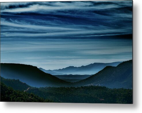West Texas Morning Metal Print featuring the photograph Big Bend At Dusk by David Chasey