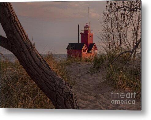Michigan Metal Print featuring the photograph Big Red Lighthouse visit www.AngeliniPhoto.com for more by Mary Angelini